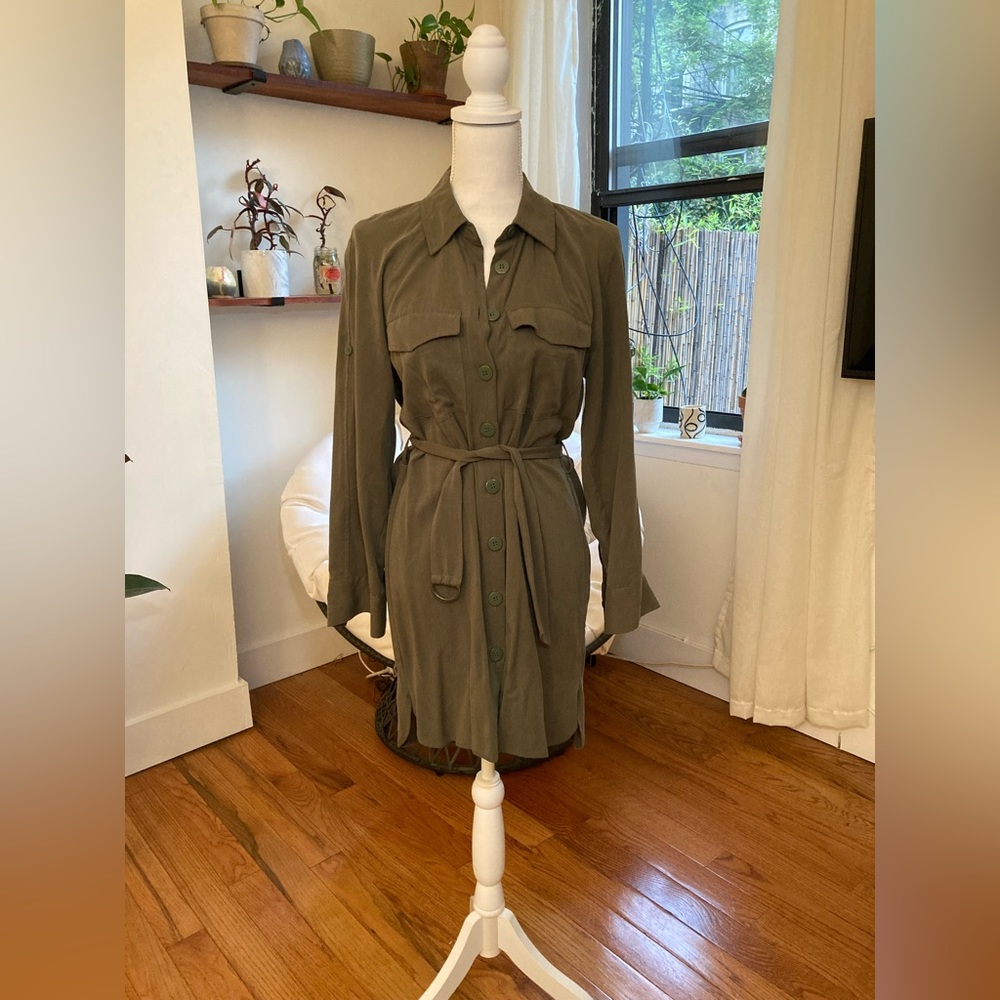🦒 Topshop Utility Long Sleeve Dress | Sz 2 (fits S-M) 🦒